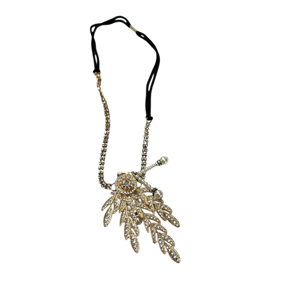 New 1920's Flapper Headband Great Gatsby Headpiece Art Deco Hair Accessory Gold - Picture 4 of 7